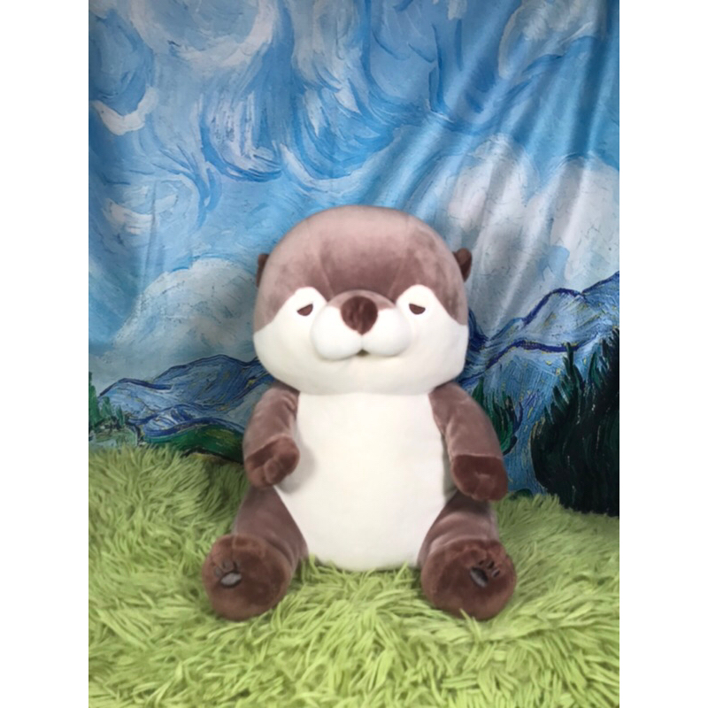 LIV HEART Nemu Nemu Premium Animals Marshmallow Otter Kururi ตุ๊กตา นาก มาชเมลโล่ โมจิ เนื้อนุ่ม ไซส์กอด