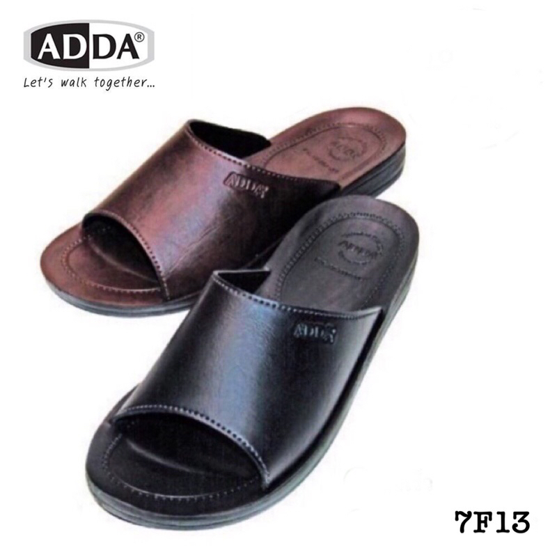 พร้อมส่ง ADDA รุ่น 7F13-M1 ของแท้ รองเท้าแตะพื้น PU หนัง PVC แบบสวม ไซส์ 39-45