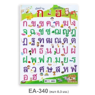 โปสเตอร์พลาสติก PP ก-ฮ, กไก่ ขนาด A4 OST รหัส EA-338,EA-340,EA-355,EA-417,EA-418,EA-420,EA388.