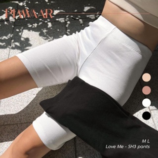 Love me SH3 pants กางเกงขาสามส่วน ผ้าร่อง เนื้อหนา พรี่เมี่ยม ไม่บาง