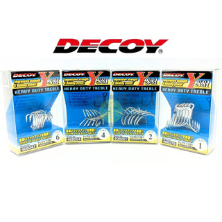 เบ็ดสามทาง DECOY Y-S81 HEAVY DUTY TREBLE เบอร์ 1-6 สำหรับงานทะเล เหมาะกับเหยื่อปลอม ปลายเบ็ดคม แข็งแรง