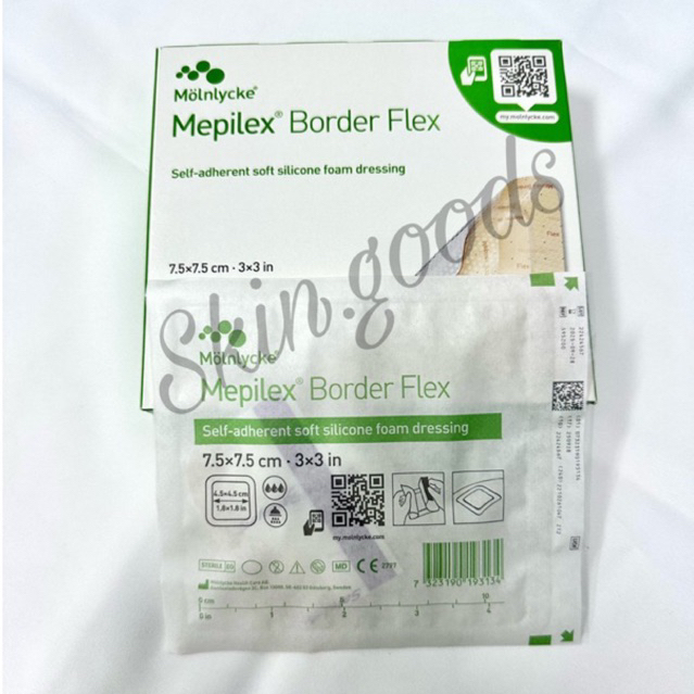Mepilex Border Flex ขนาด 7.5*7.5/10*10cm (ราคาต่อ 1 แผ่น)