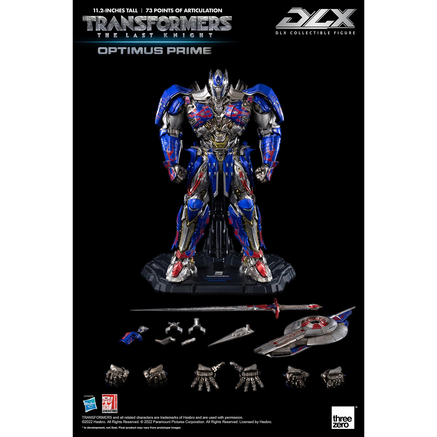 Threezero Transformers : The Last Knight DLX Optimus Prime Action Figure