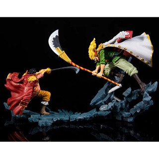 ONE PIECE MANHOOD GOL.D.ROGER vs EDWARD NEWGATE  2 Pcs/set PVC DIORAMA Figure 10 cm