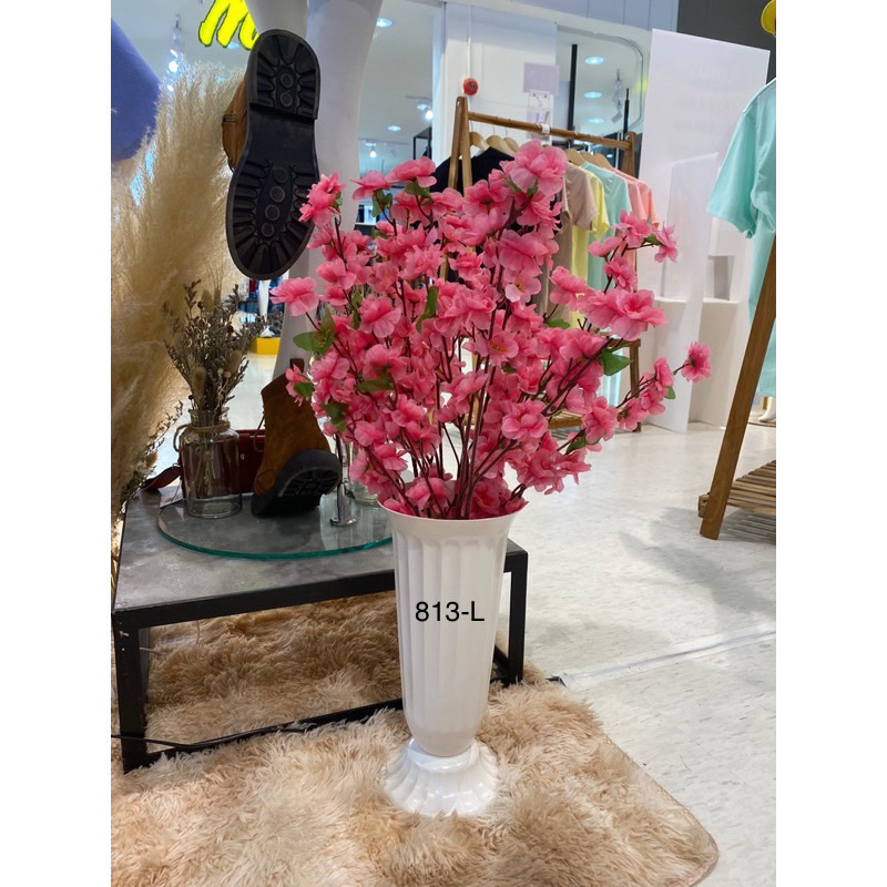 (พร้อมส่ง) ขายดี กระถางปลูกต้นไม้ กระถางพลาสติกทรงกรวย ใช้เป็นแจกันจัดดอกไม้ ปลูกต้นไม้