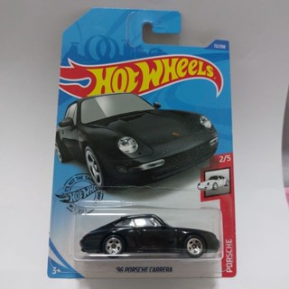 รถเหล็ก Hotwheels 96 PORSCHE CARRERA สีดำ (ib40)