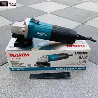 Makita เครื่องเจียร หินเจียร 4นิ้ว รุ่น M0900B กำลังไฟ 540W พร้อมบังใบ และด้ามขันใบ (ของแท้)