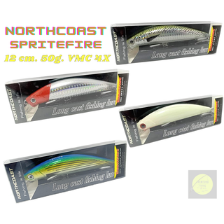 เหยื่อปลอม เหยื่อแคส Northcoast Spritfire ขนาด11 CM หนัก 50 กรัม (สีที่นิยมมากที่สุด) เบ็ด 4X งานกระมง อินทรี สาก