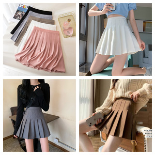 กระโปรงพลีท กระโปรงเทนนิส เอวสูง ทรงเอ ทรงเข้ารูป  มีซับใน skirt