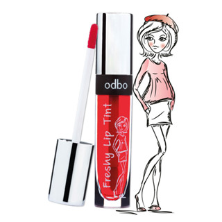 OD523 ODBO FRESHY LIP TINT ทินท์สีสันสดใส เพิ่มความชุ่มฉ่ำ ริมฝีปากแลดูอวบอิ่ม ไม่เหนียวเหนอะหนะ ติดทนนาน ใช้ทาบริเวณปาก