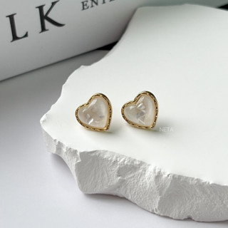 ต่างหูหัวใจสไตล์วินเทจ Little Heart Earrings