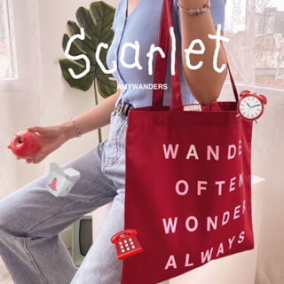 Amywanders กระเป๋าผ้า Scarlet wanders tote