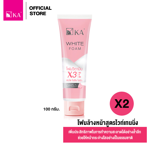 KA White Foam 100 g. (2 ชิ้น) / เค เอ ไวท์ โฟม 100 กรัม (2 ชิ้น)