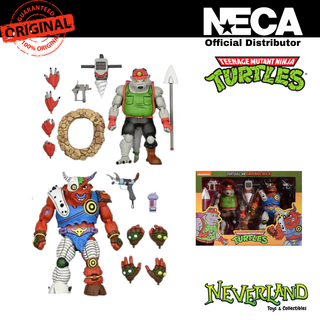 (NECA) Teenage Mutant Ninja Turtles Dirtbag and Groundchuck Cartoon Series Figure Pack