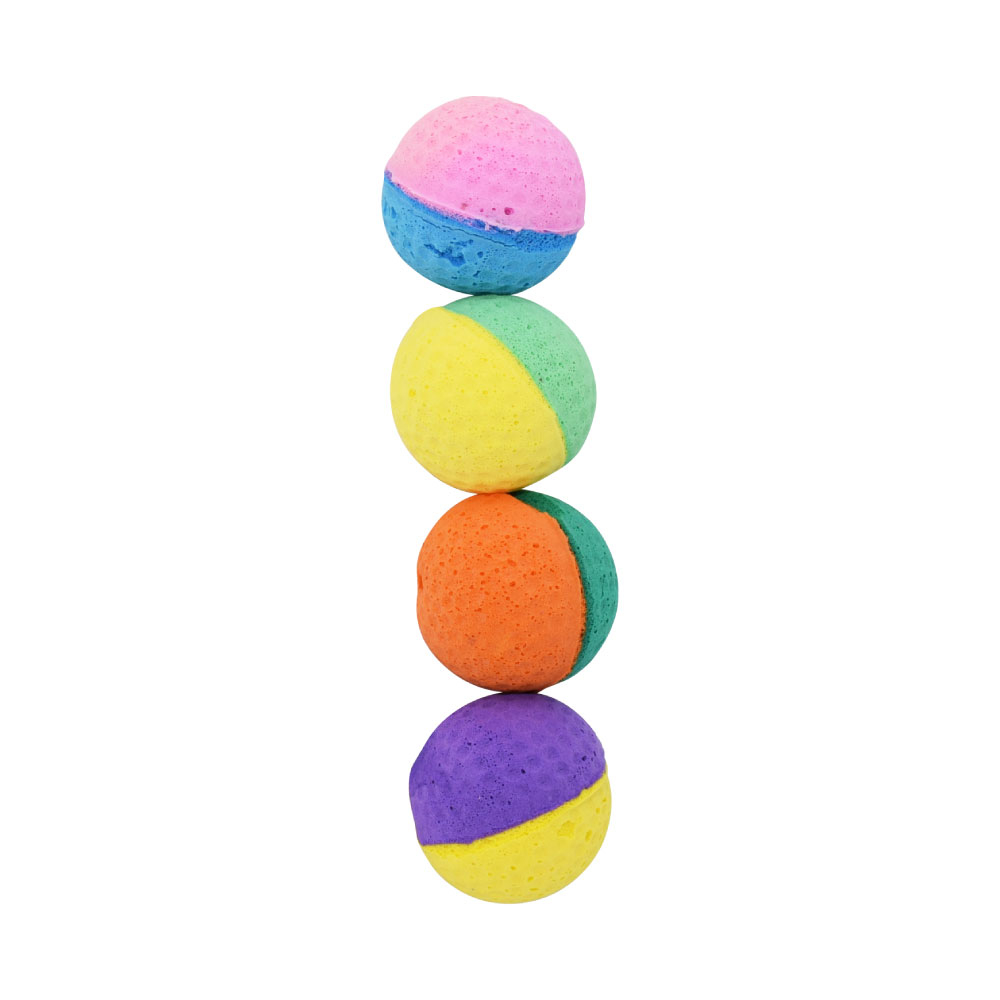 [202218] Kanimal Cat Toy Soft Balls ของเล่นแมว ลูกบอลนิ่ม เล่นสนุก ผสม Catnip สำหรับแมวทุกวัย ขนาด 3.5 ซม. (4 ลูก/แพ็ค)