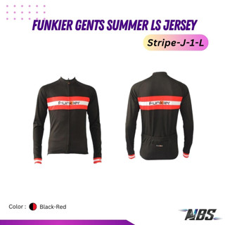 เสื้อปั่นจักรยาน Funkier Gents Summer LS Jersey Stripe-J-1-L