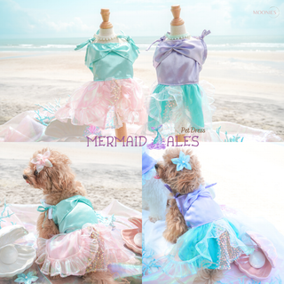 ชุดเดรสสัตว์เลี้ยงเงือกเมอร์เมด Mermaid Tales สำหรับหมาเเละเเมว : Pet Dress