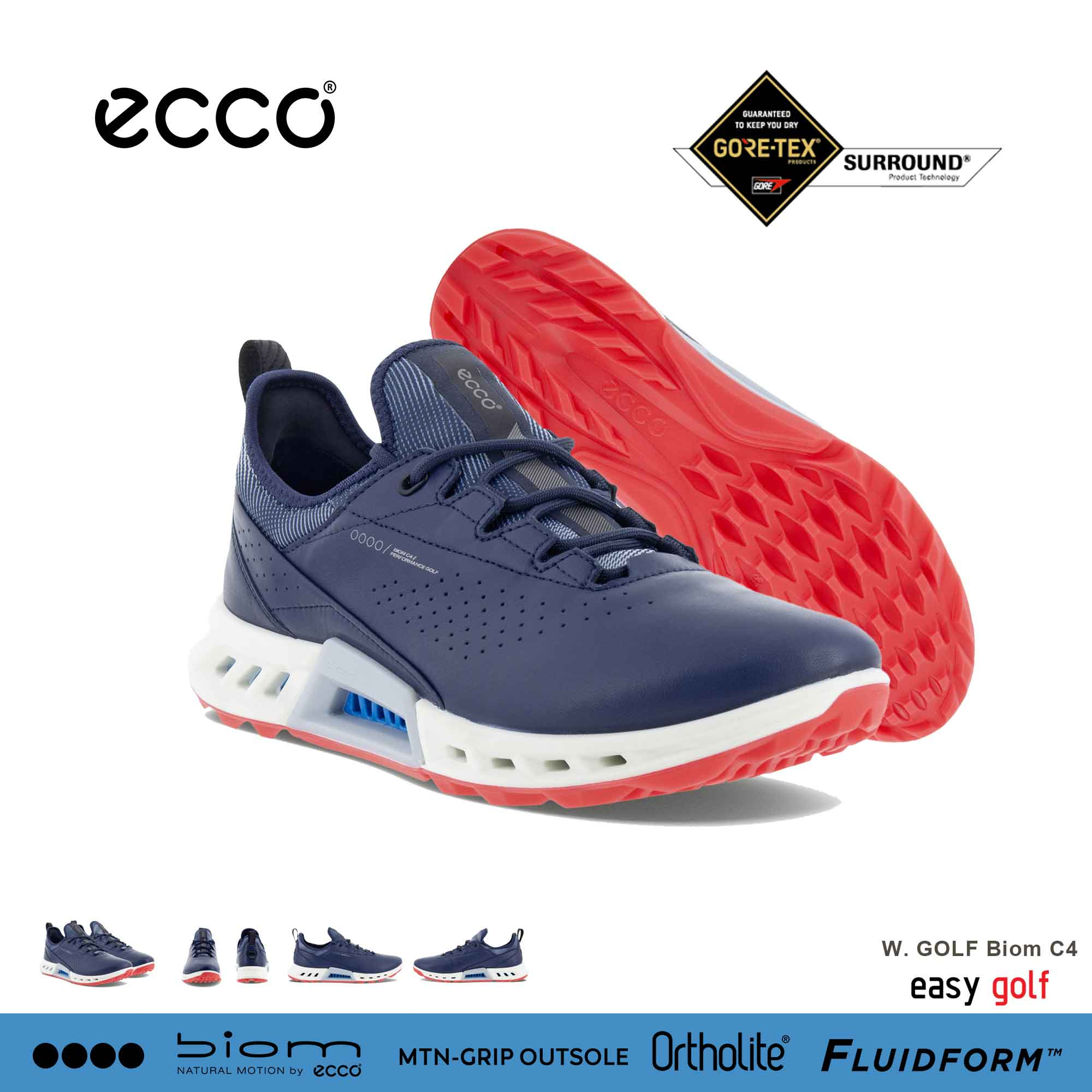 ECCO  BIOM C4  WOMEN ECCO GOLF GOLF SHOES รองเท้ากีฬากอล์ฟผู้หญิง SS23