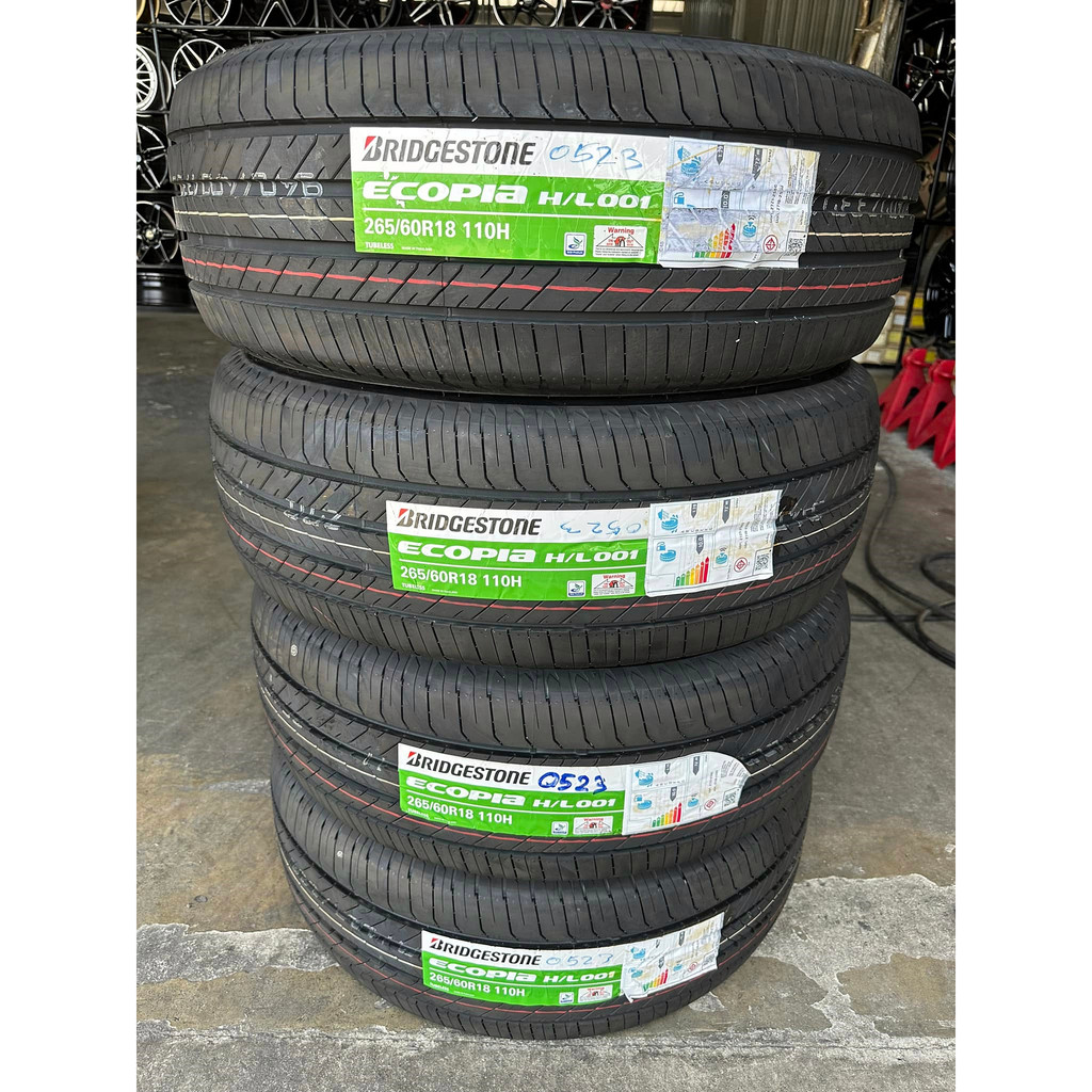 🔴 ยาง "#บริดจสโตน " Bridgestone Ecopia H/L 001 ผลิตไทย 🇹🇭🇹🇭  265/60R18 ปี 23