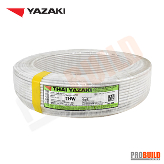 สายไฟ THW IEC01 YAZAKI 1x6 ตร.มม. 100 ม.