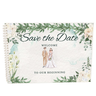 สมุดเซ็นอวยพรSave the date พร้อมส่่ง