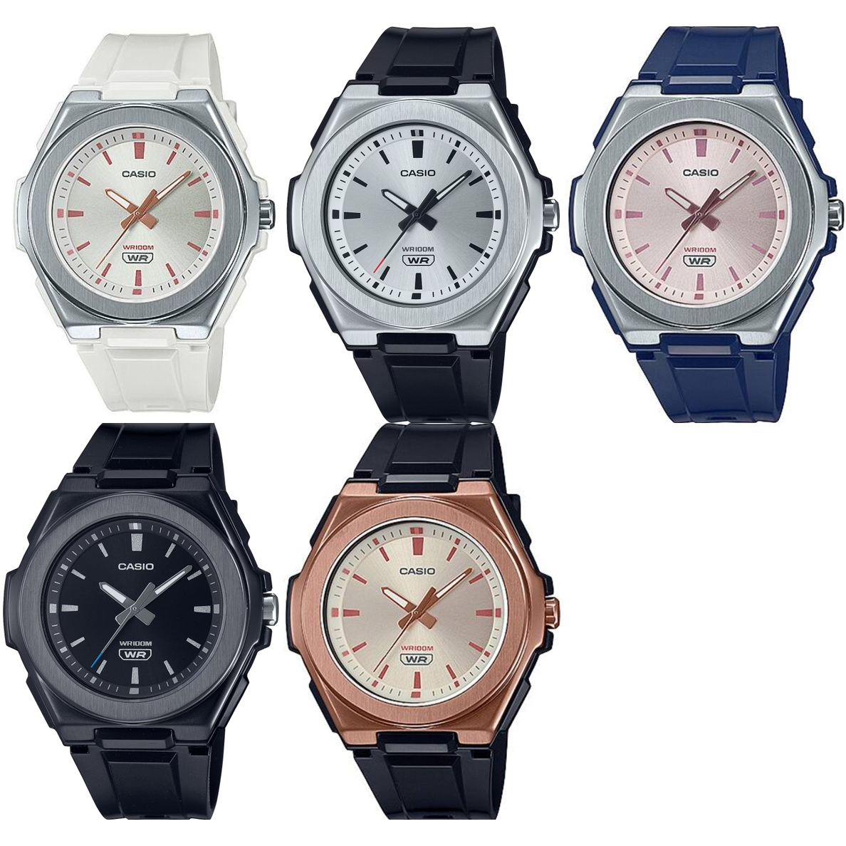 แท้ศูนย์ New Casio Lady LWA-300H LWA-300HB LWA-300 LWA-300HRG รับประกันศูนย์ 1 ปี(1.LWA-300H-2E)