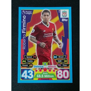 การ์ดฟุตบอล MATCH ATTAX 2017/18 SOCCER CARDS (NO.164-180)