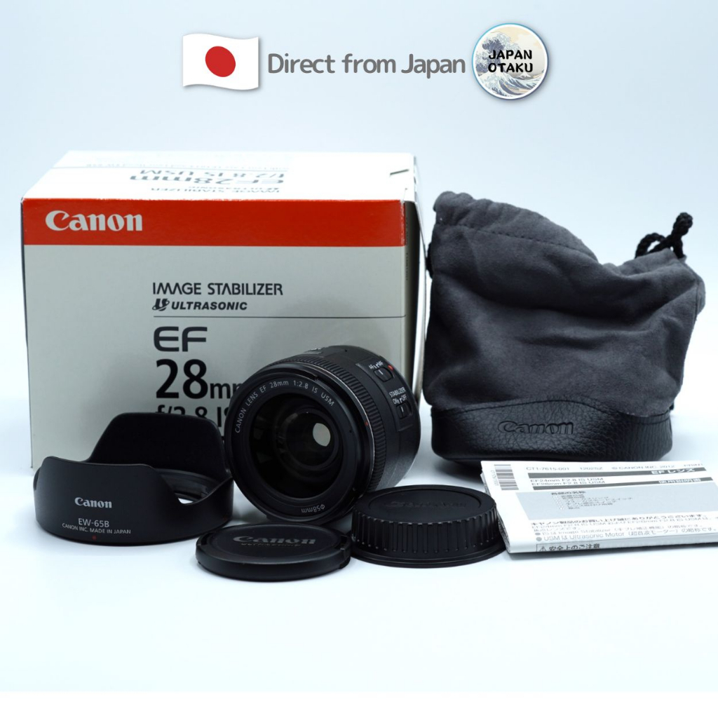 [ใช้ในญี่ปุ่น] เลนส์กล้อง Canon Ef28Mm F/2.8 Is Usm Af / Mf วางจําหน่ายในญี่ปุ่น 2012
