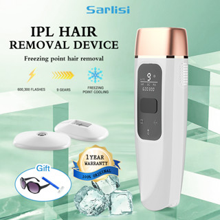 Sarlisi IPL เลเซอร์กำจัดขน 603000 ช็อต Freezing Point พลังงาน 18J แฟลชต่อเนื่องอัตโนมัติ 9 ความเร็วพร้อมหัวเปลี่ยน 2 หัว