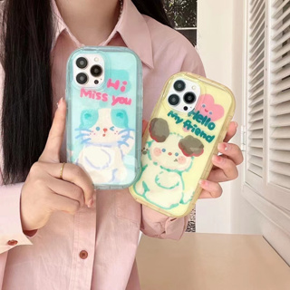 💖New 💖iPhone 14 13 12 11 Pro Max เคส for เคสไอโฟน11 โปร่งใส บางเบาพกพาง่าย น่ารัก ลูกแมว การ์ตูน กันกระแทก Case