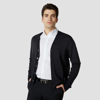 SUIT SELECT Wool Cardigan (Midnight)