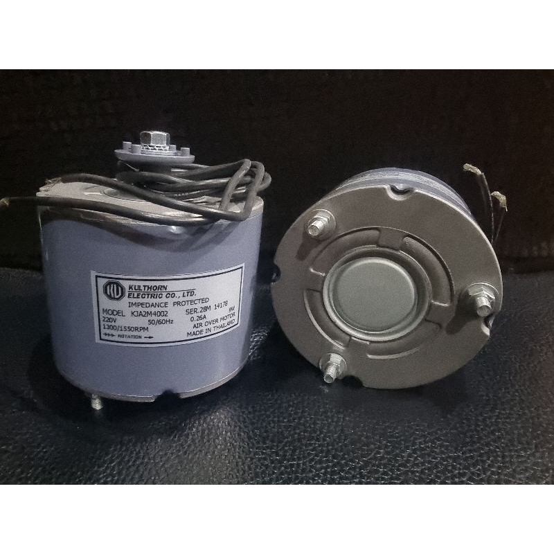 มอเตอร์ตู้แช่ ตู้เย็น อะไหล่ กุลธร 9W. KJA2M4002​ ของแท้​ รุ่นขายึดล่าง​ (ไม่มีขายึดด้านข้าง)​