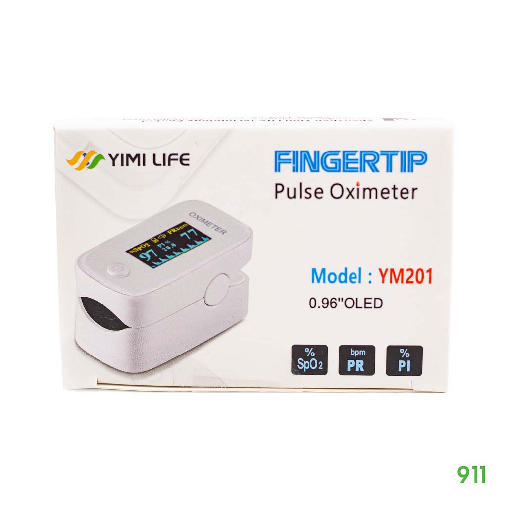 ยิมิ ไลฟ์ เครื่องวัดออกซิเจน ปลายนิ้ว รุ่น YM201 [1 กล่อง] | Yimi Life Fingertip Pulse Oximeter YM201