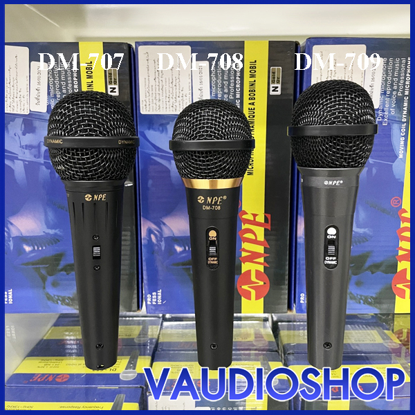 ไมโครโฟน NPE DM-709, DM-708, DM-707 พร้อมสายยาว 4.5 เมตร ไมค์ NPE เอ็นพีอี จำนวน 1 ตัว DM707 DM708 DM709