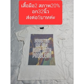 เสื้อมือ2 สภาพ20%อก32นิ้ว
ส่งต่อ5บาทค่ะ