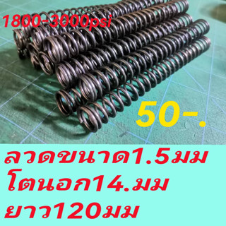 สปริงฆ้อนpcp 1800-3000psi ลวด1.5มมโตนอก14มมยาว120มม