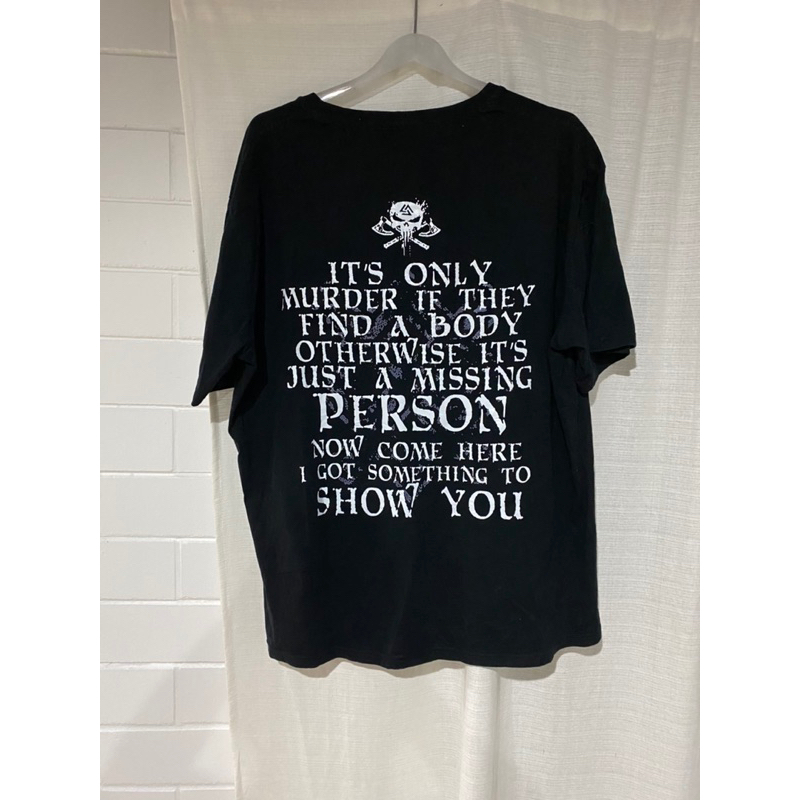 เสื้อ Viking T-shirt, Murder, Viking skull  มือ2 ไซร้ 2XL อก 24.5นิ้ว ยาว 29นิ้ว ราคา 250บาท