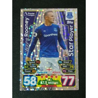 การ์ดฟุตบอล STAR PLAYER MATCH ATTAX 2017/18 SOCCER CARDS