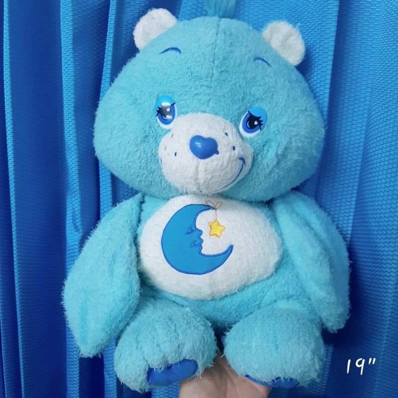 ตุ๊กตาแคร์แบร์สีฟ้าสอดมือตัวใหญ่ Care Bears มือสอง