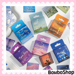 BowboShop🎀(A1) 45-46แผ่น/กล่อง สติกเกอร์ลายท้องฟ้า สำหรับตกแต่ง DIY🇹🇭พร้อมส่งจากไทย🇹🇭