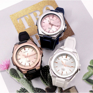 นาฬิกา Casio แท้ รุ่น LWA-300H นาฬิกาผู้หญิงสายเรซิ่น กรอบตัวเรือนแสตนเลส กันน้ำ 100 เมตร ของแท้100% รับประกัน1ปี