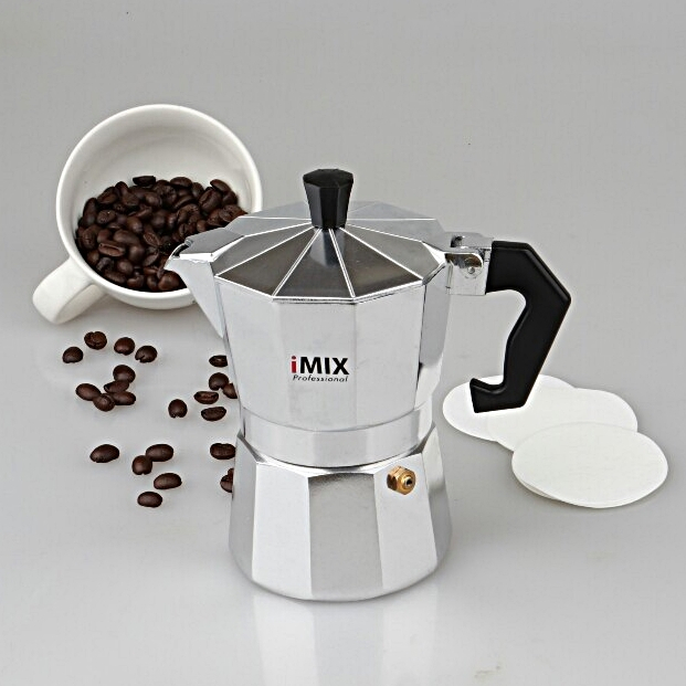 iMix หม้อต้มกาแฟสดมอคค่าพอท (MOKA POT) อลูมิเนียม สำหรับ 3 แก้ว