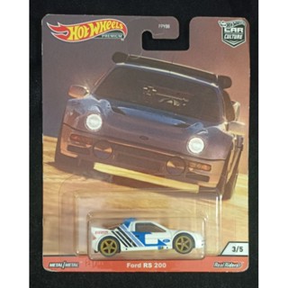 Hotwheels Ford RS200 แพ็คไม่สวย มีนับตามขอบมุม ตัวรถสวยปกติ