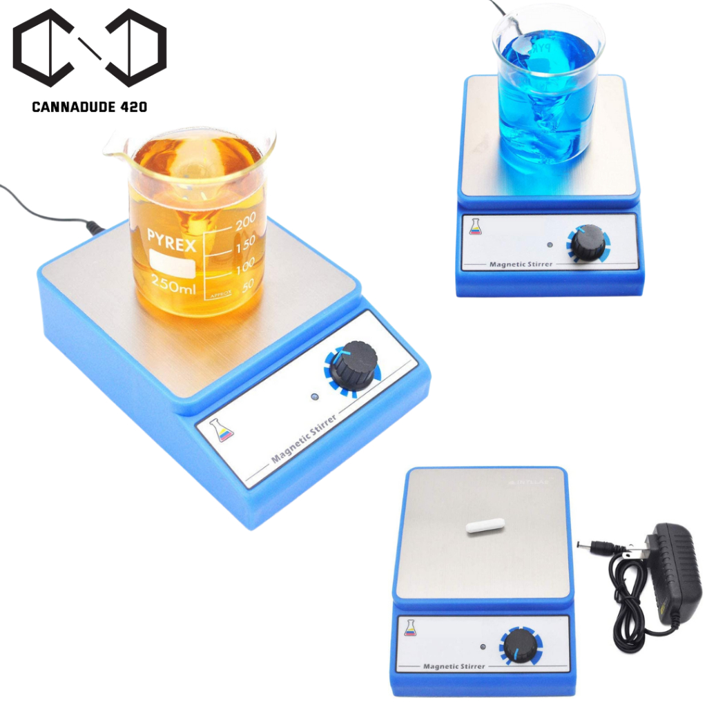 [ฟรีแม่เหล็กกวนปุ๋ย] เครื่องผสมปุ๋ย INTLLAB เครื่องกวนแม่เหล็กพร้อมบาร์กวน 3000 รอบ/นาที Magnetic Stirrer เครื่องคนสาร