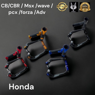 ชุดโปร ปลอกเเฮนด์ Honda +การ์ดเเฮนด์เคฟล่า สำหรับรถมอเตอร์ไซค์ Honda สีเเดง 00 สีน้ำเงิน 01 สีทอง 02 สีดำ 03