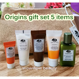 Origins Gift set 5 items ชุดเซ็ทออริจินส์ 5 ชิ้น พร้อมกระเป๋า ชุดนี้คุ้มมากค่ะ