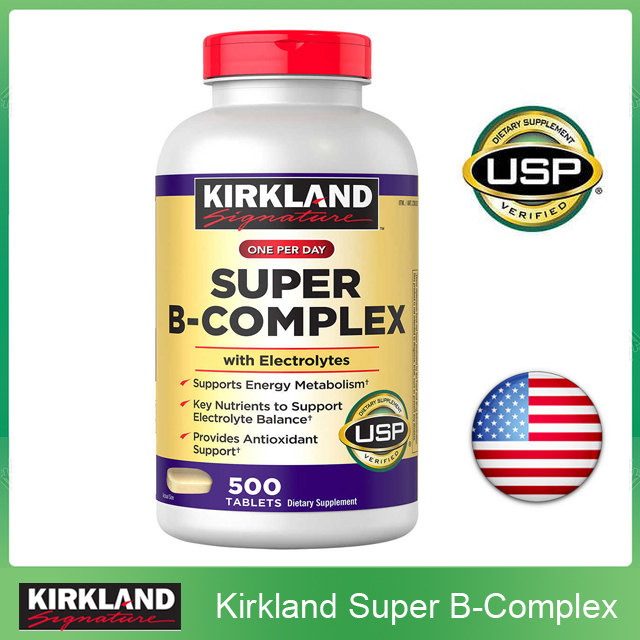 (Exp.06/2026)Kirkland Signature Super B-Complex with Electrolytes, 500 Tablets