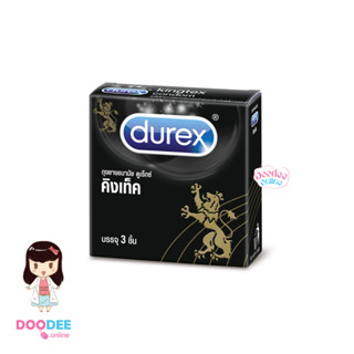 ถุงยางอนามัย DUREX Kingtex 49mm. (กล่อง3ชิ้น) ดูเร็กซ์ คิงเท็กซ์