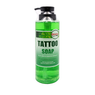 GENTLE TATTOO SOAP น้ำยาทำความสะอาด เจนเทิลโซพ ขนาด 100 500 และ 1000ml สบู่ทำความสะอาดรอยสัก