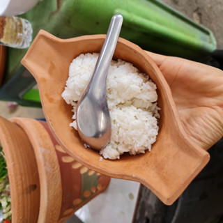 ุถ้วย ชามเรือ ดินเผา ใส่ก๋วยเตี๋ยว /ขนมหวาน ได้1 ใบ